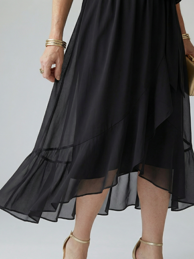 ELRIC| Light Drape Midi Dress