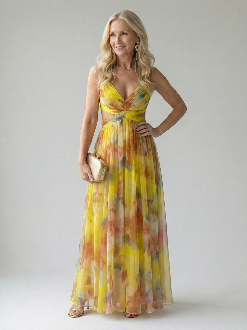 ISEL| Soft Wrap Maxi Dress