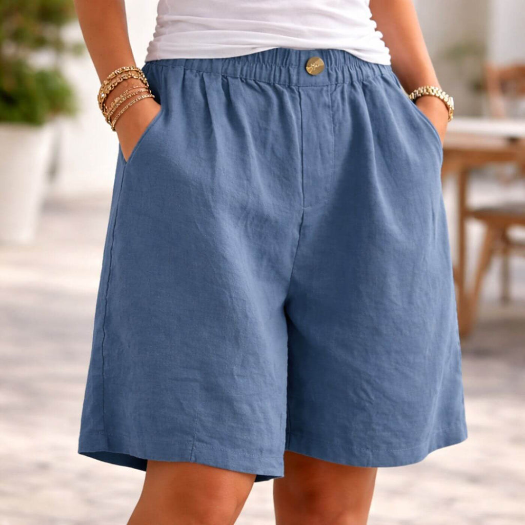 PEYTON™ | Elastic Waist Loose Fit Shorts
