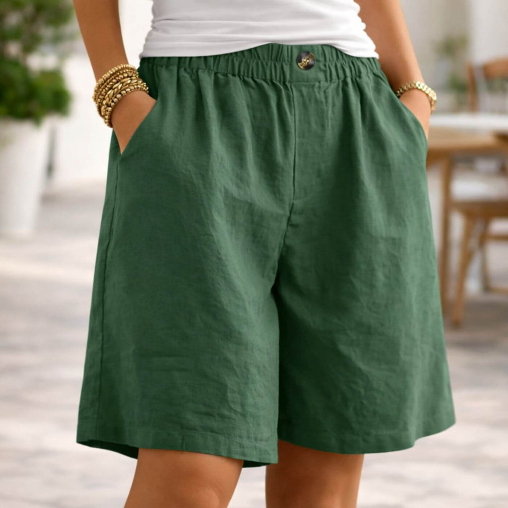 PEYTON™ | Elastic Waist Loose Fit Shorts