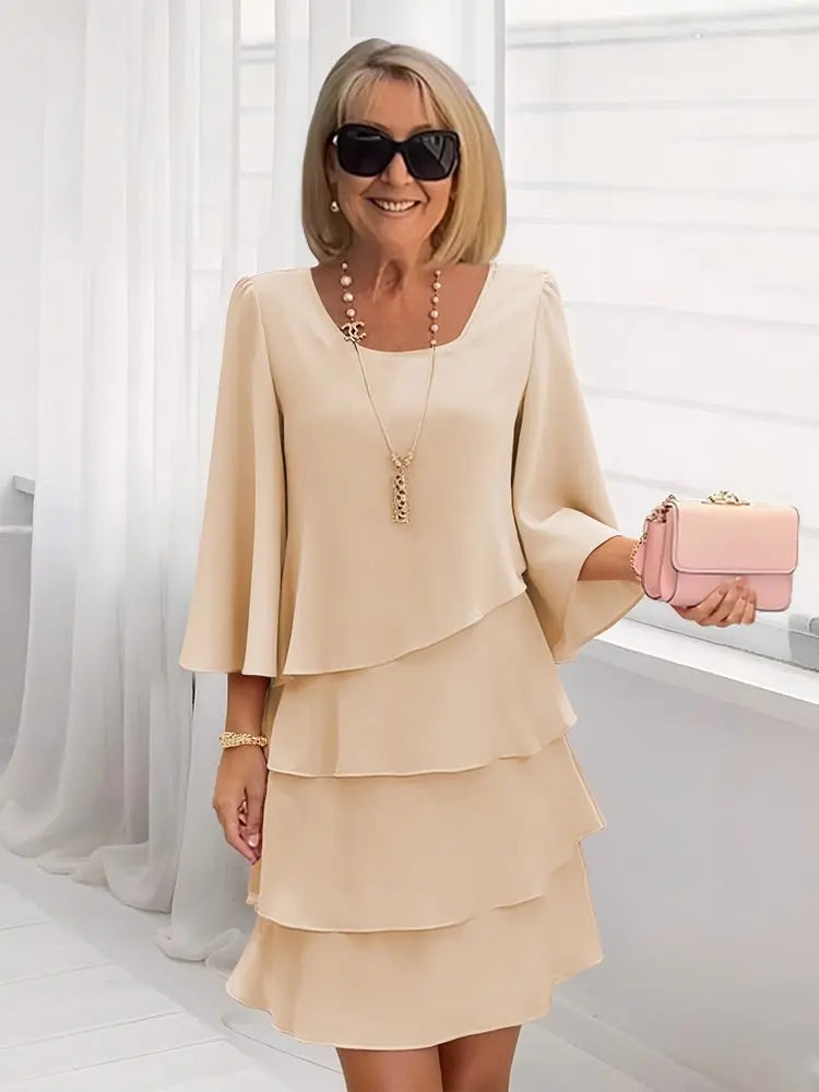 PATRICIA | Elegant Comfort Ruffle Dress