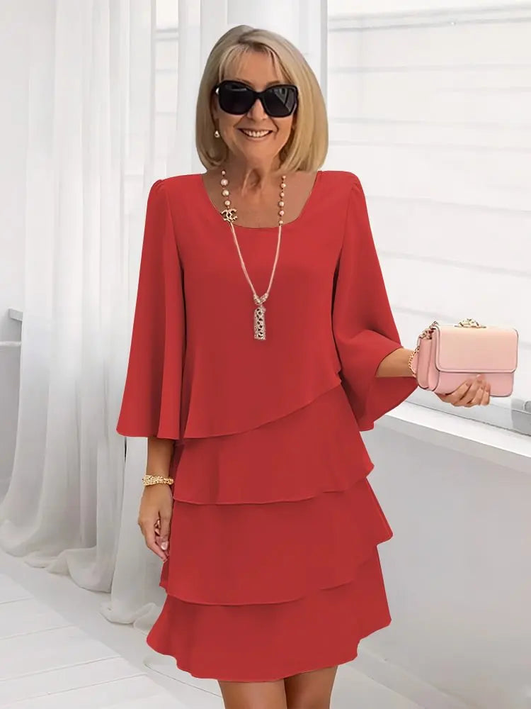PATRICIA | Elegant Comfort Ruffle Dress
